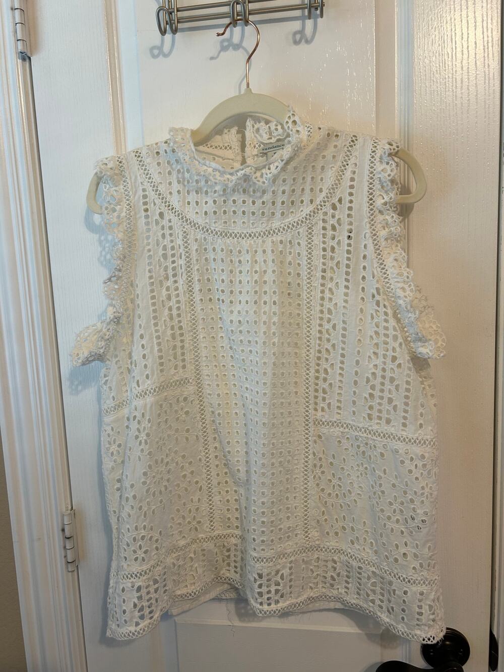 Sundance Medium Eyelet Sleeveless Top